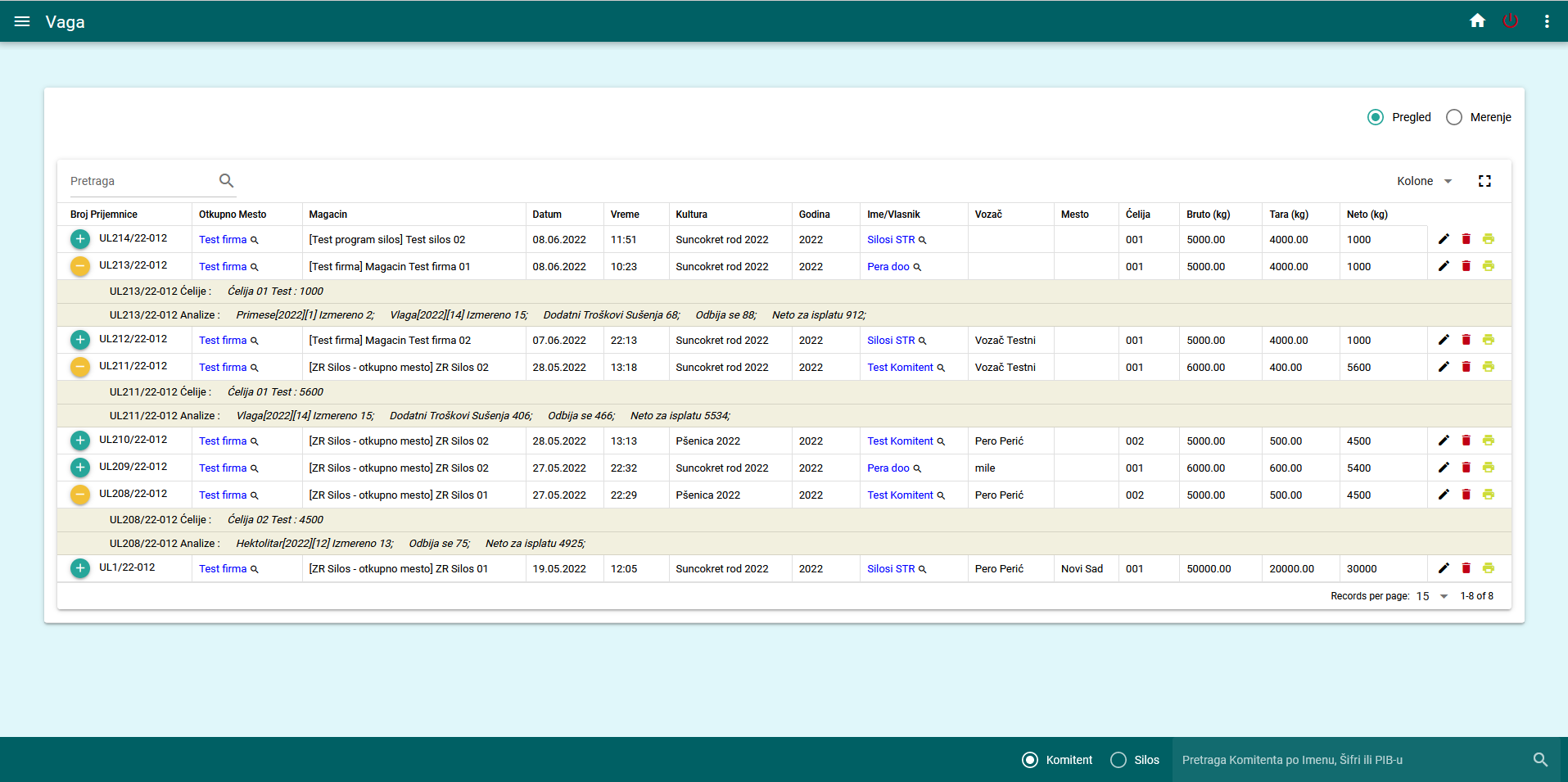 Agro Cloud Solution, Sofver za silose, sofver za vage, program za silose, program za vage