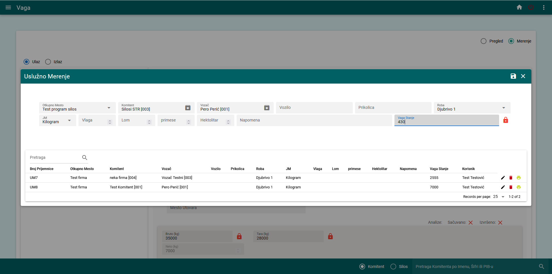 Agro Cloud Solution, Sofver za silose, sofver za vage, program za silose, program za vage